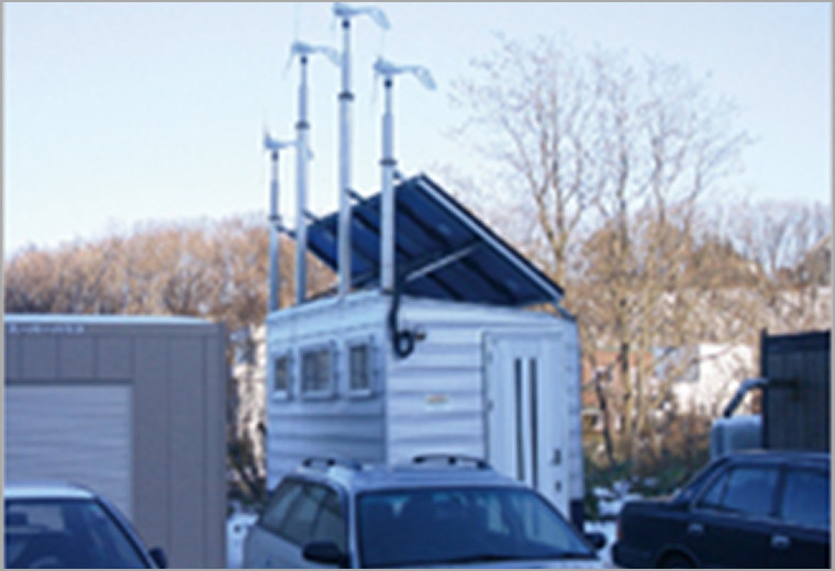 風力・太陽光仮設ハウス電源利用