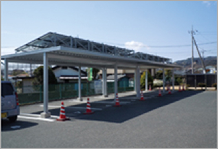 太陽光設置駐車場