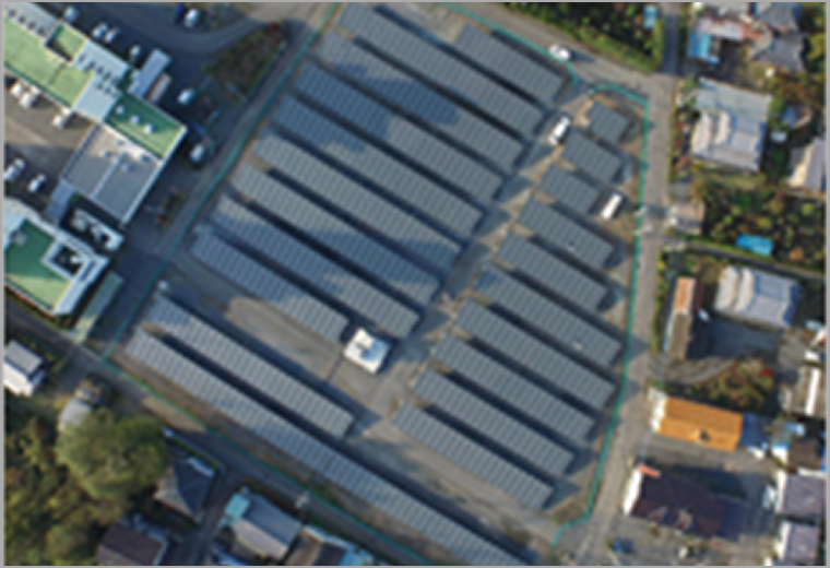 茨城県0.7MW太陽光発電所
(都市部)