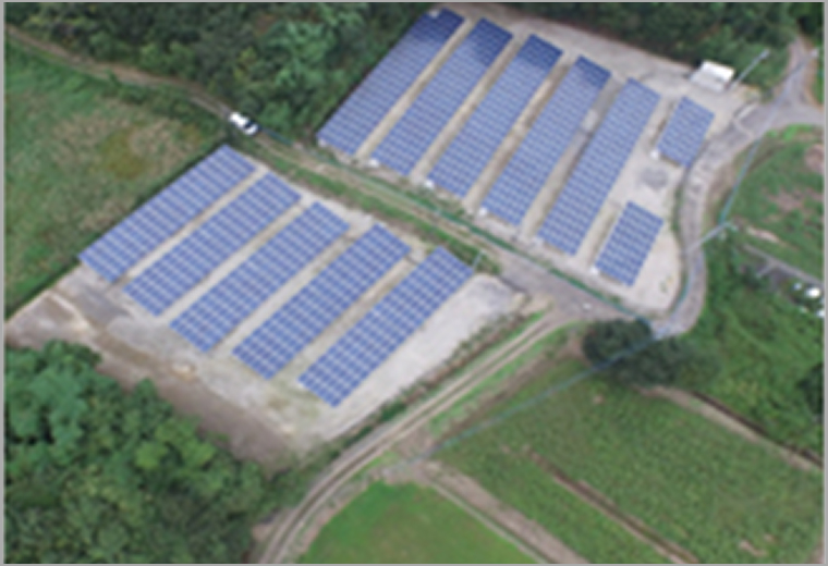 茨城県0.3MW太陽光発電所
(田園部)