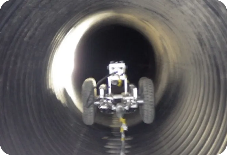 排水管内のテレビカメラ調査