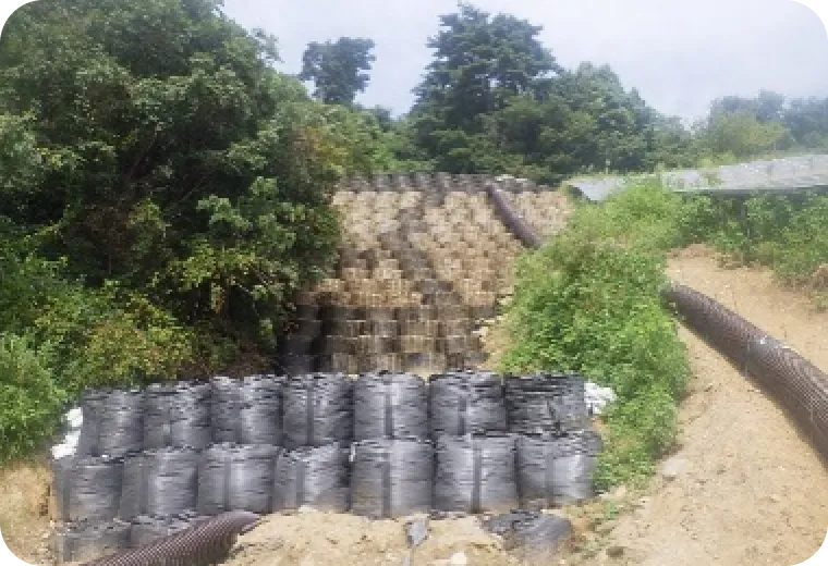 土砂崩れ、法面崩壊の復旧